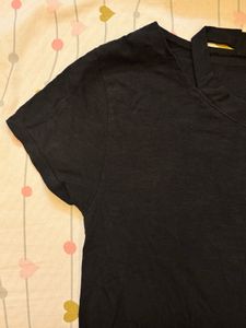 Pepe Jeans Black Cut-Out T-Shirt