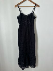 Elegant Black Lace Slip Dress