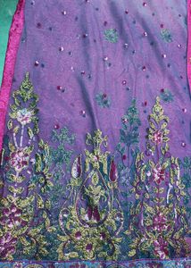 Elegant Pink  Embroidered Saree with blouse