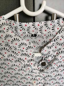 White Printed Kurta