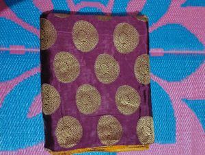 Elegant Purple Banarasi  Saree