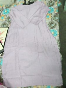 Elegant Lavender Kurta Set with Dupatta M size
