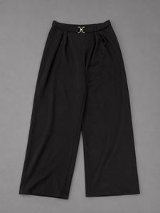 H&M Chic Wide-Leg Black Trousers