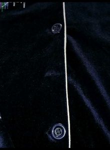 URBANIC Navy Blue Velvet Nightsuit