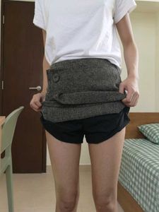 SALE❗Textured korean Mini Skorts / Skirt