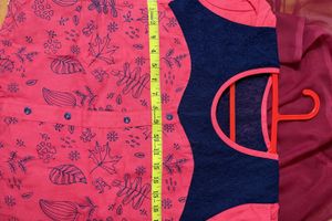Cute Pink &amp; Navy Kids Top 💕 | Soft Cotton