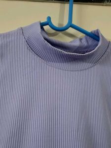 Ribbed Mock Neck Top