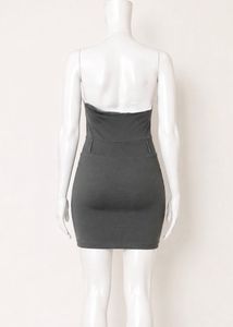 Sleek greyish olive green  Halter Dress
