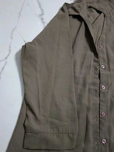 Woman Stylish Brown Shirt