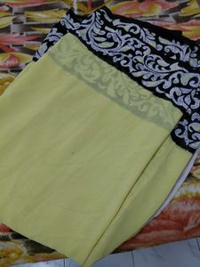 Elegant Light Yellow Saree