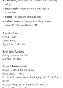 Baby swing -  Discount