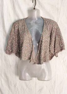 Sparkling Beaded Bolero Jacket