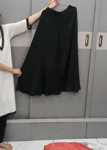 Elegant Black Kurta Set with Red Dupatta