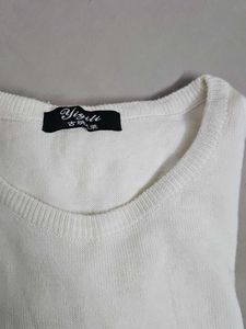 Classic White Knit Sweater