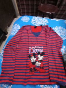 Mickey & Minnie Love Striped Top