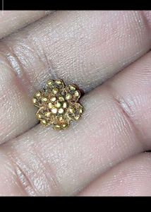 Flower Nose Pin( real gold)