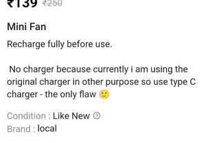 Portable Handheld Fan