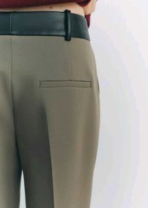 Zara Women High-Waist Straight Pants