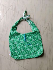 Green Paisley Print Tote Bag