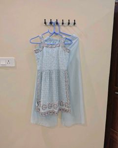Beautiful Sky Blue Kurta Set with Dupatta