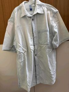 Men's Light Wash Denim Shirt