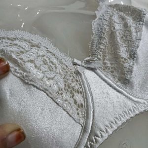 Elegant Lace🤎 Trimmed Bra