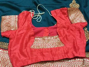 Elegant Teal Embroidered Saree