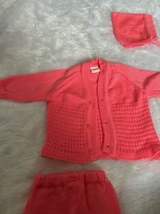Baby Girl Knit Sweater &amp; Pants Set
