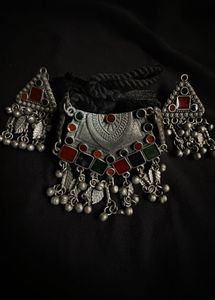 Afghani Necklace &amp; Earrings Set
