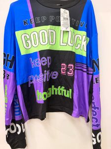 Shein Graphic Print Long Sleeve Top