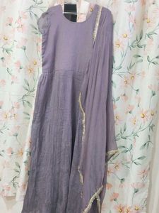 Elegant Sequined Kurta Set with Dupatta