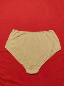 Women’s High-Waist Brief Panty – Beige, 2XL