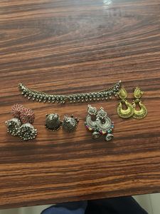 Oxidized Silver Jewelry Set