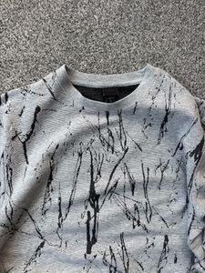 Grey Graphic Print Sweatshirt