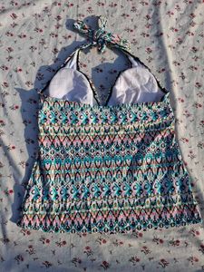 Boho Print padded Halter Neck Top