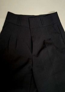 Classic Black Wide-Leg Trousers