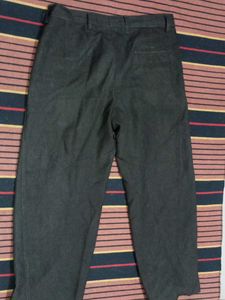 Combo of 2 Men's Casual Pants (Green &amp; Charcoal Gr