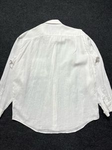 Men's White Linen Shirt