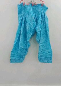 Classic Plaid Shirt &amp; Vibrant Blue Pants Set