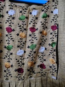 Embroidered Feeding kurti xl