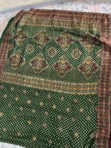 Exquisite Green Embroidered Saree