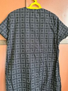 Chic Black &amp; Grey Checkered Dress