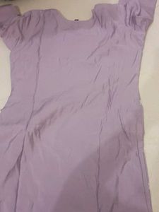 Embroidered Lavender Kurta Set With dupatta