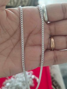 pure Silver CZ design chain (20 inches )