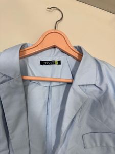 Blue Cropped Blazer, Bust- 36/38