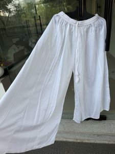 Elegant White Palazzo Pants