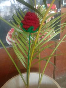 Crocheted Flower Bookmark