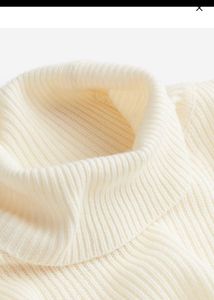 Cream Turtleneck Sweater