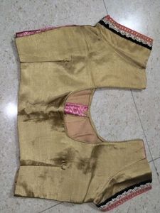 Elegant Pink &amp; Gold Blouse