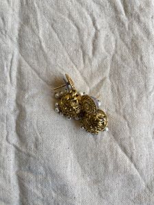 Golden Jhumka Earrings